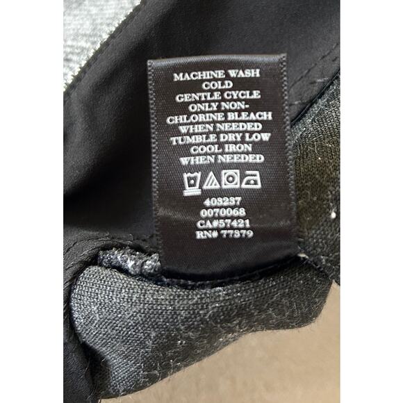 Ann Taylor Top Women's Short Sleeve Pleated Round Neck Gray Size L Chic - Picture 6 of 9